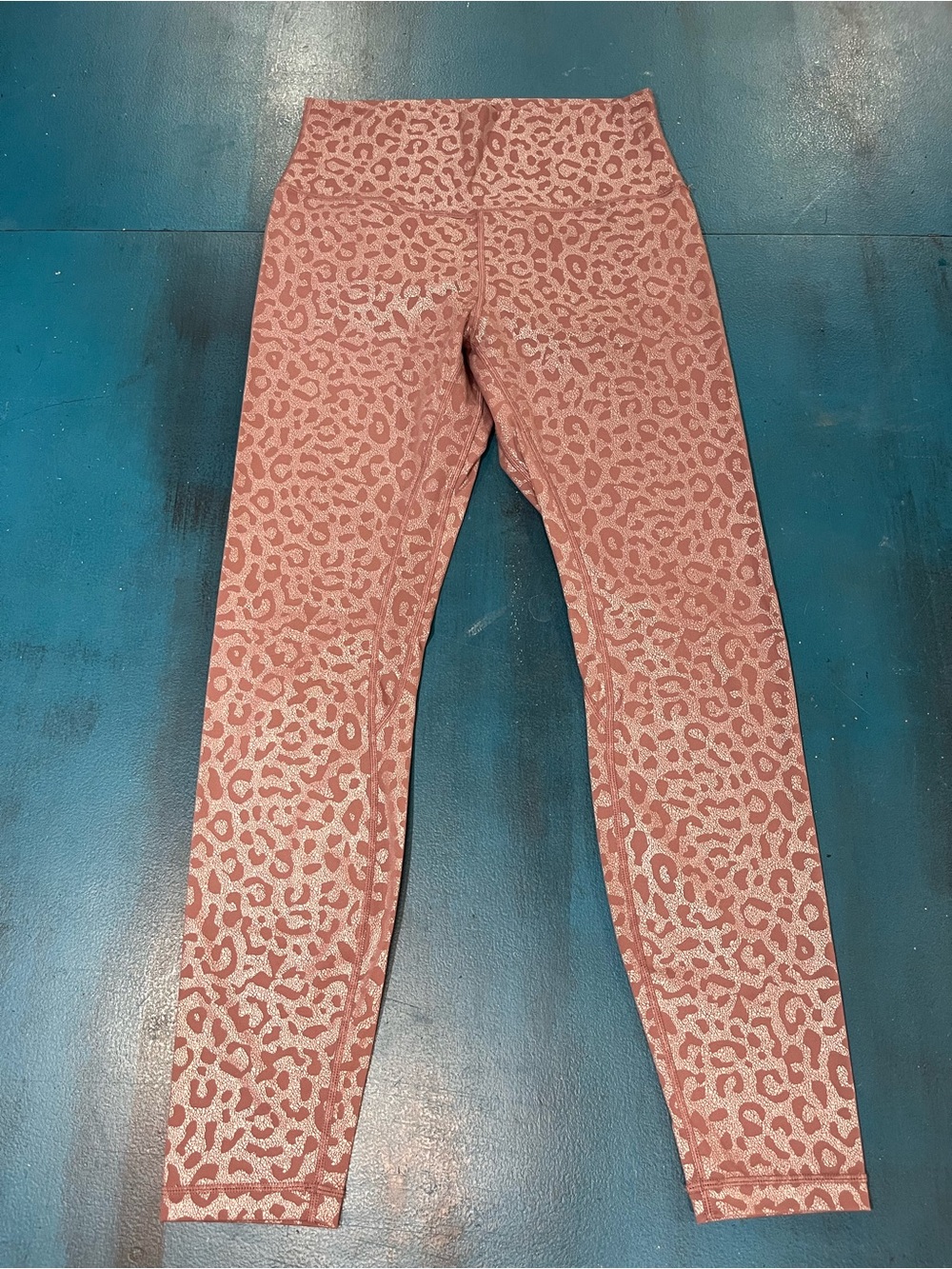 ZYIA Girls' Rose Pink Leopard Print Leggings